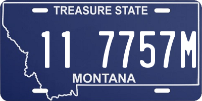 MT license plate 117757M