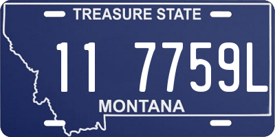 MT license plate 117759L