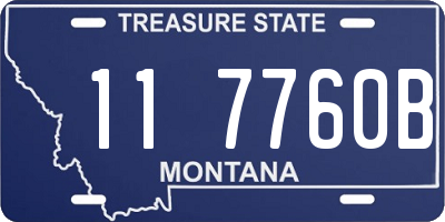MT license plate 117760B