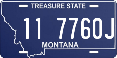 MT license plate 117760J