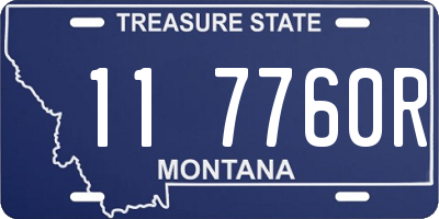 MT license plate 117760R