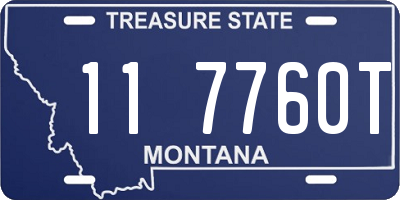 MT license plate 117760T