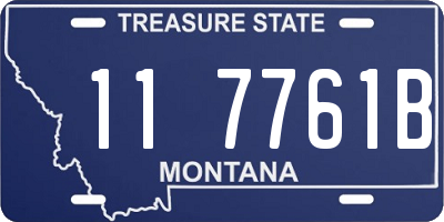 MT license plate 117761B