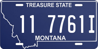 MT license plate 117761I