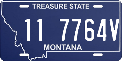 MT license plate 117764V