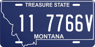 MT license plate 117766V