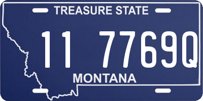 MT license plate 117769Q