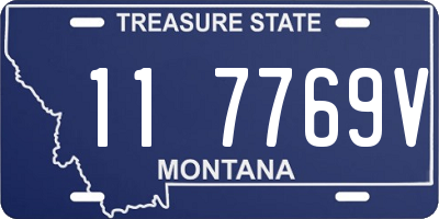 MT license plate 117769V