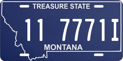 MT license plate 117771I