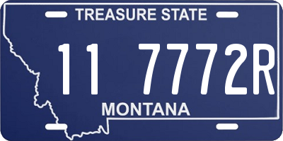 MT license plate 117772R