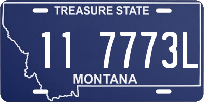 MT license plate 117773L