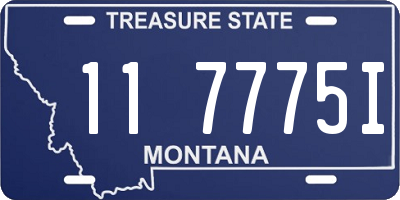 MT license plate 117775I