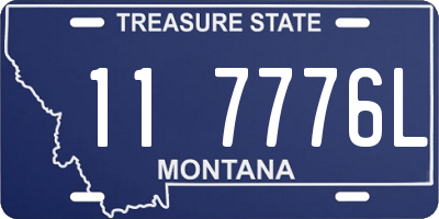 MT license plate 117776L