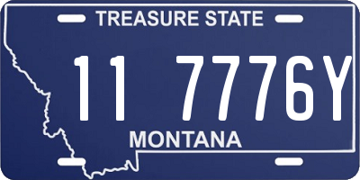 MT license plate 117776Y