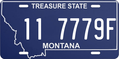 MT license plate 117779F