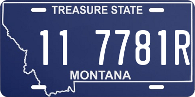 MT license plate 117781R