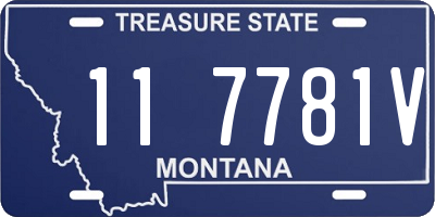 MT license plate 117781V