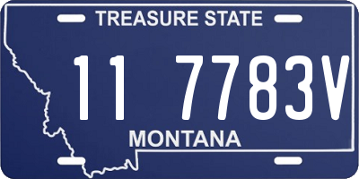 MT license plate 117783V