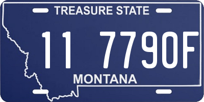 MT license plate 117790F