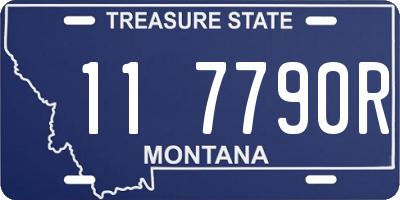 MT license plate 117790R