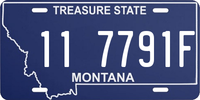 MT license plate 117791F