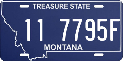 MT license plate 117795F