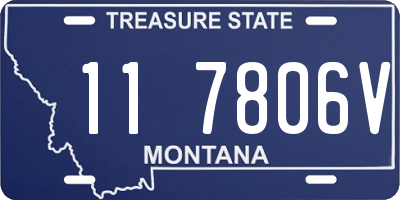 MT license plate 117806V