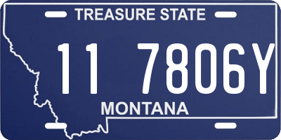 MT license plate 117806Y