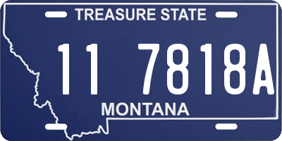MT license plate 117818A