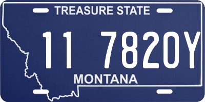 MT license plate 117820Y