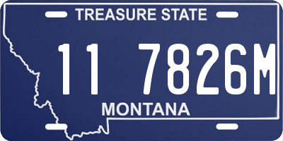 MT license plate 117826M