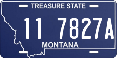 MT license plate 117827A