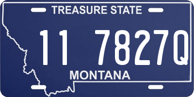 MT license plate 117827Q