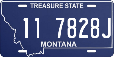 MT license plate 117828J