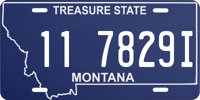 MT license plate 117829I