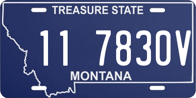 MT license plate 117830V