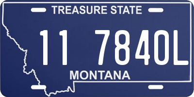 MT license plate 117840L