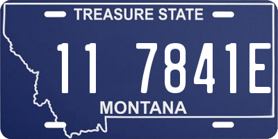 MT license plate 117841E