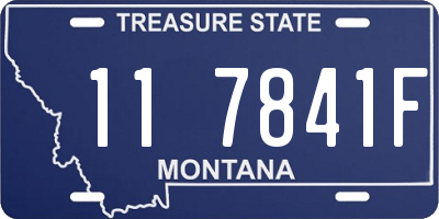 MT license plate 117841F