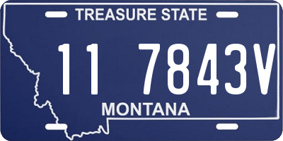 MT license plate 117843V