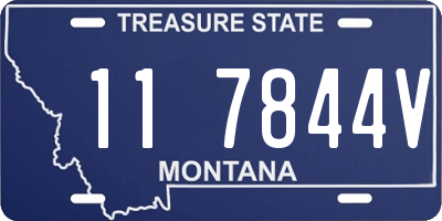 MT license plate 117844V