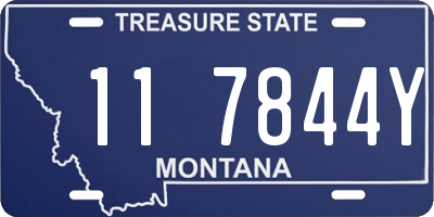 MT license plate 117844Y