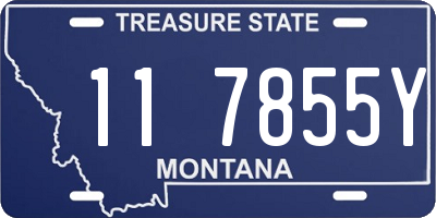 MT license plate 117855Y