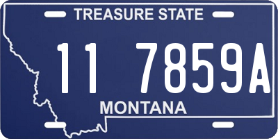 MT license plate 117859A