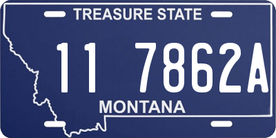 MT license plate 117862A