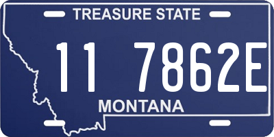 MT license plate 117862E