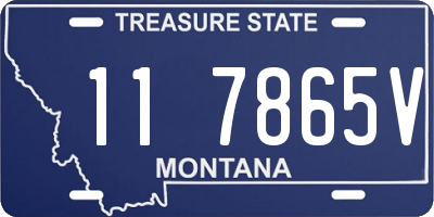 MT license plate 117865V