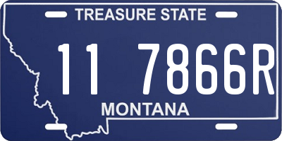 MT license plate 117866R