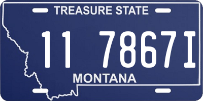 MT license plate 117867I