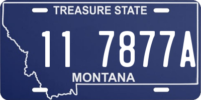 MT license plate 117877A